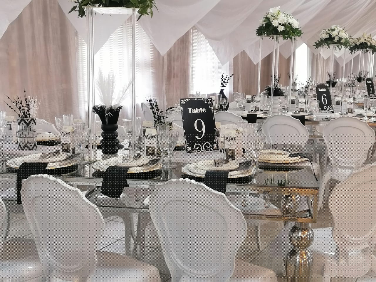 Cozy restaurant interior with ambient lighting - Lady D Events & Decor